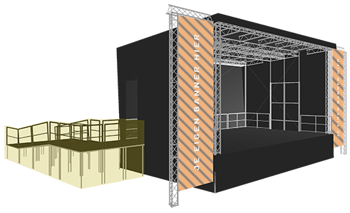 5 Stage 61 Exporsure Package A | StageCompany Podium Huren